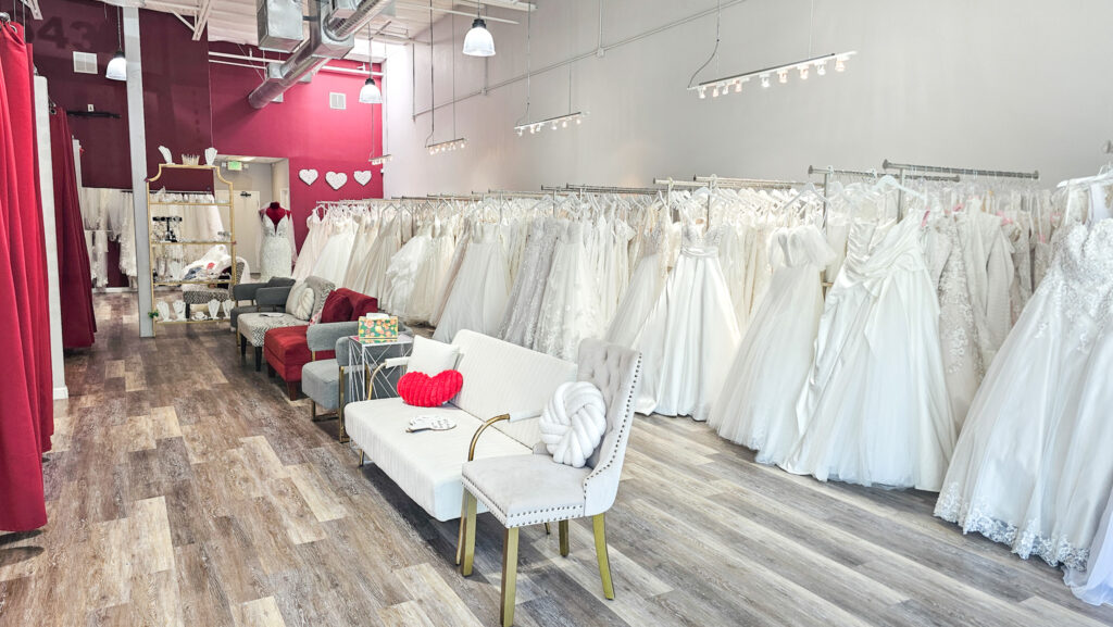 off the rack wedding dresses in hayward bridal shop