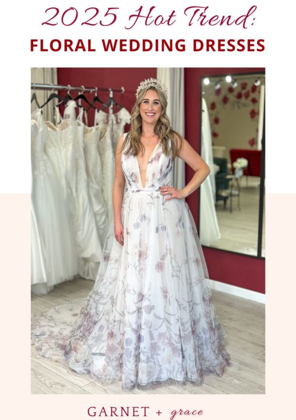 floral aline wedding dress near me whittier california bridal shop