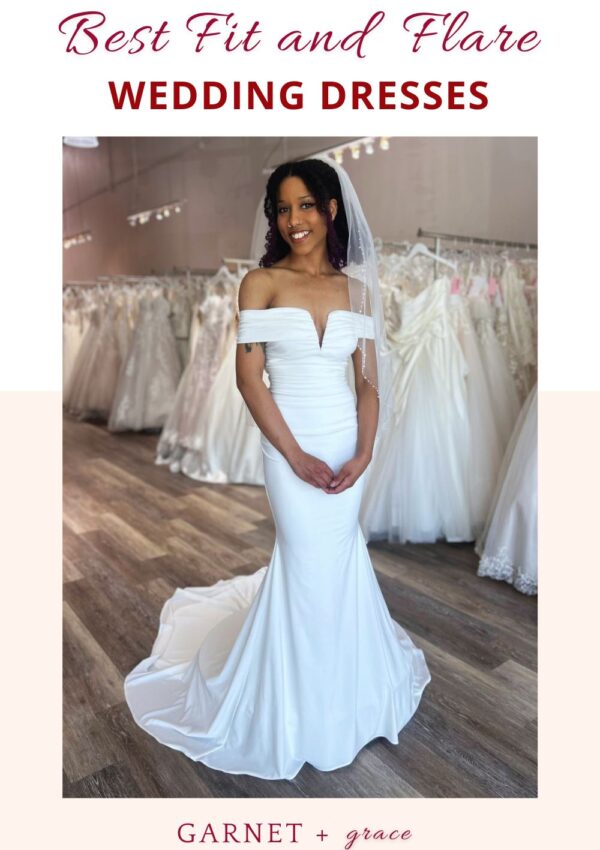 The Best Fit and Flare Wedding Dresses In Stock Now