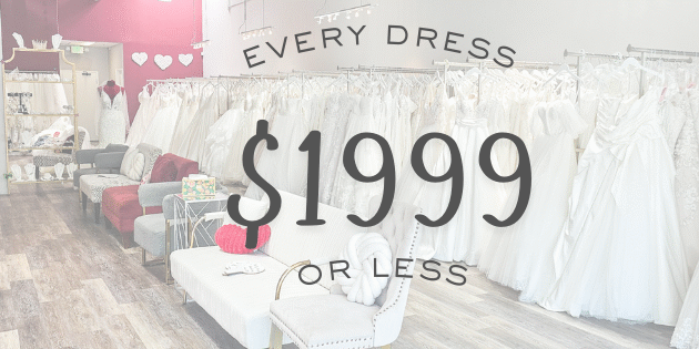 Every wedding dress under $2000